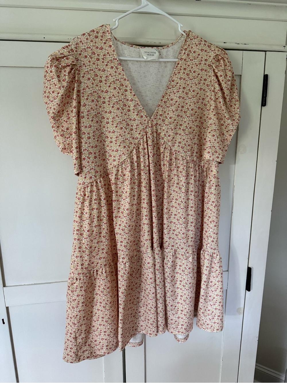 Hyacinth House Tiered Floral Mini Dress